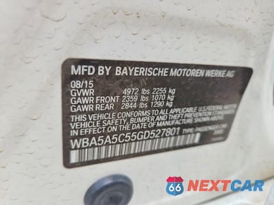 Zdjęcie 12 z 12 samochodu: 2016 BMW 528 I VIN:WBA5A5C55GD527801 - miniatura