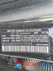 Zdjęcie 12 z 12 samochodu: 2015 MERCEDES-BENZ CLA 250 VIN:WDDSJ4EBXFN179124 - miniatura