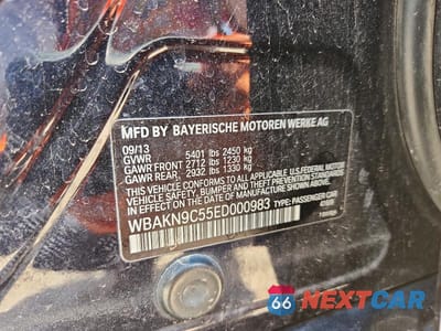 Zdjęcie 12 z 12 samochodu: 2014 BMW 550 I VIN:WBAKN9C55ED000983 - miniatura