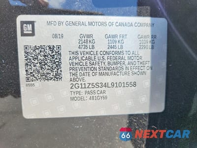 Zdjęcie 13 z 13 samochodu: 2020 CHEVROLET IMPALA LT VIN:2G11Z5S34L9101558 - miniatura