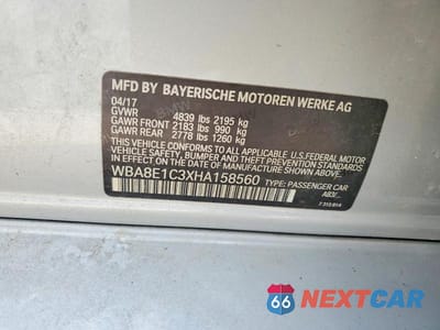 Zdjęcie 12 z 12 samochodu: 2017 BMW 330E VIN:WBA8E1C3XHA158560 - miniatura