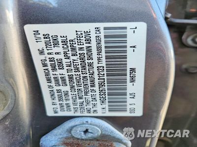 Zdjęcie 12 z 12 samochodu: 2005 HONDA CIVIC EX VIN:1HGES26795L012123 - miniatura