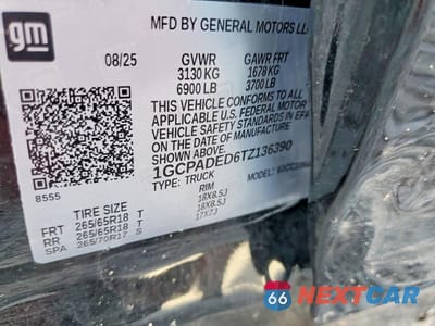 Zdjęcie 12 z 12 samochodu: 2026 CHEVROLET SILVERADO C1500 RST VIN:1GCPADED6TZ136390 - miniatura