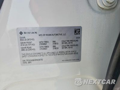 Zdjęcie 14 z 14 samochodu: 2024 RIVIAN R1S ADVENTURE VIN:7PDSGABA0RN036750 - miniatura