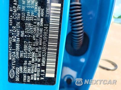 Zdjęcie 13 z 13 samochodu: 2023 HYUNDAI KONA SEL VIN:KM8K62ABXPU998241 - miniatura