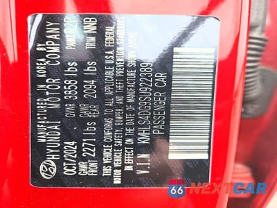 Zdjęcie 12 z 12 samochodu: 2025 HYUNDAI ELANTRA SEL VIN:KMHLS4DG9SU922389 - miniatura