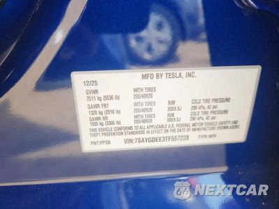 Zdjęcie 12 z 12 samochodu: 2026 TESLA MODEL Y VIN:7SAYGDEE3TF557228 - miniatura