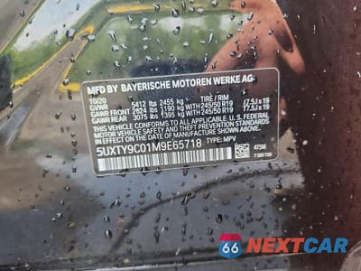 Zdjęcie 12 z 12 samochodu: 2021 BMW X3 XDRIVEM40I VIN:5UXTY9C01M9E65718 - miniatura