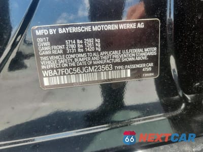 Zdjęcie 12 z 12 samochodu: 2018 BMW 750 I VIN:WBA7F0C56JGM23563 - miniatura