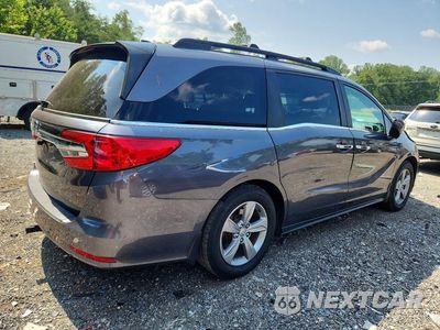 Trzecie zdjęcie samochodu z tyłu: 2018 HONDA ODYSSEY EX VIN:5FNRL6H53JB052968 - miniatura