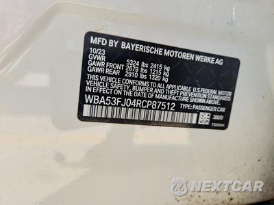 Zdjęcie 12 z 12 samochodu: 2024 BMW 530 XI VIN:WBA53FJ04RCP87512 - miniatura