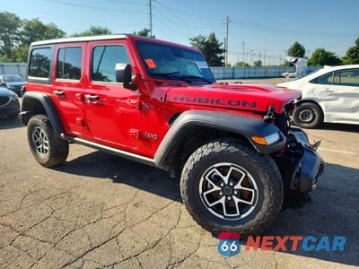 Czwarte zdjęcie samochodu z boku: 2024 JEEP WRANGLER RUBICON VIN:1C4PJXFG9RW337639 - miniatura