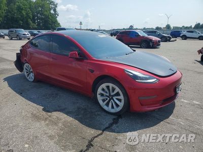 Czwarte zdjęcie samochodu z boku: 2021 TESLA MODEL 3 VIN:5YJ3E1EA0MF870554 - miniatura