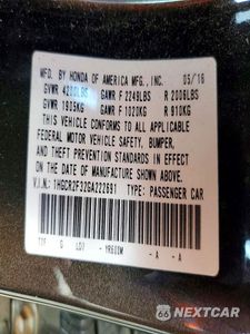 Zdjęcie 13 z 13 samochodu: 2016 HONDA ACCORD LX VIN:1HGCR2F32GA222691 - miniatura