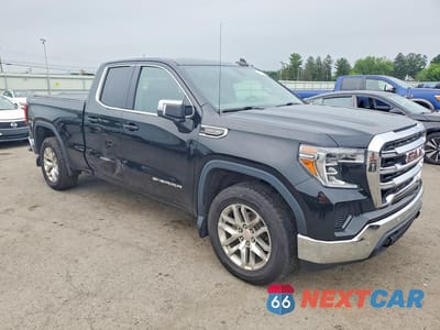 Czwarte zdjęcie samochodu z boku: 2019 GMC SIERRA K1500 SLE VIN:1GTR9BED3KZ269905 - miniatura