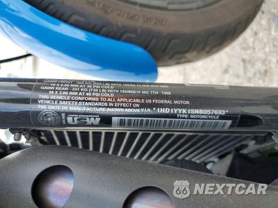 Zdjęcie 9 z 9 samochodu: 2022 HARLEY-DAVIDSON FXBBS VIN:1HD1YYK15NB057693 - miniatura