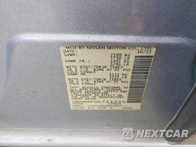 Zdjęcie 13 z 13 samochodu: 2016 NISSAN FRONTIER SV VIN:1N6AD0ER3GN711525 - miniatura