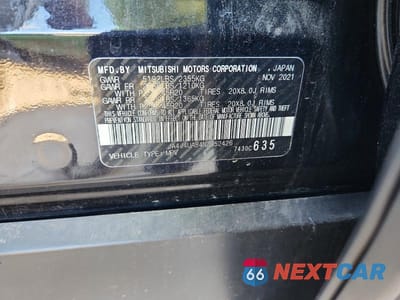 Zdjęcie 13 z 13 samochodu: 2022 MITSUBISHI OUTLANDER SE VIN:JA4J4UA84NZ052426 - miniatura
