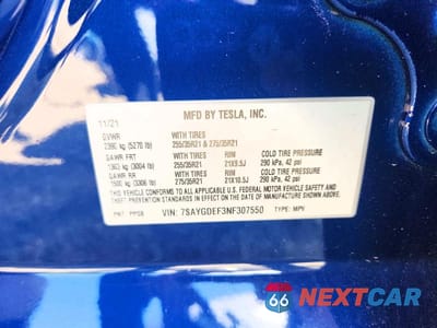 Zdjęcie 13 z 13 samochodu: 2022 TESLA MODEL Y VIN:7SAYGDEF3NF307550 - miniatura