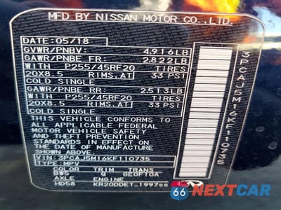Zdjęcie 13 z 13 samochodu: 2019 INFINITI QX50 ESSENTIAL VIN:3PCAJ5M16KF110735 - miniatura