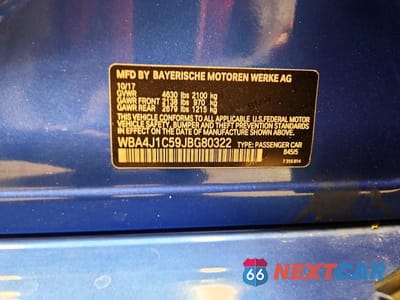 Zdjęcie 12 z 12 samochodu: 2018 BMW 430I GRAN COUPE VIN:WBA4J1C59JBG80322 - miniatura