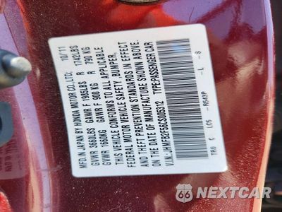 Zdjęcie 13 z 13 samochodu: 2012 HONDA CIVIC VIN:JHMFB2F56CS005312 - miniatura
