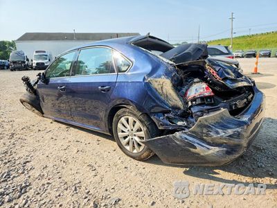 Drugie zdjęcie samochodu z przodu: 2014 VOLKSWAGEN PASSAT S VIN:1VWAT7A33EC084881 - miniatura