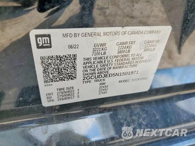 Zdjęcie 12 z 12 samochodu: 2022 CHEVROLET SILVERADO K1500 HIGH COUNTRY VIN:2GCUDJED5N1501971 - miniatura