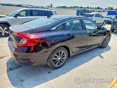Trzecie zdjęcie samochodu z tyłu: 2021 HONDA CIVIC EX VIN:19XFC1F38ME205054 - miniatura