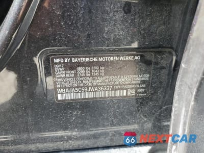Zdjęcie 12 z 12 samochodu: 2018 BMW 530 I VIN:WBAJA5C59JWA36337 - miniatura