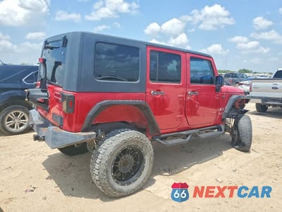 Trzecie zdjęcie samochodu z tyłu: 2007 JEEP WRANGLER X VIN:1J4GB39137L111604 - miniatura