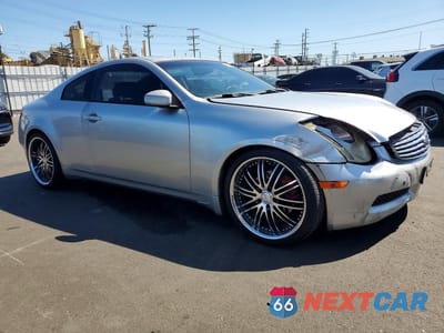 Czwarte zdjęcie samochodu z boku: 2005 INFINITI G35 BASE VIN:JNKCV54E15M419569 - miniatura
