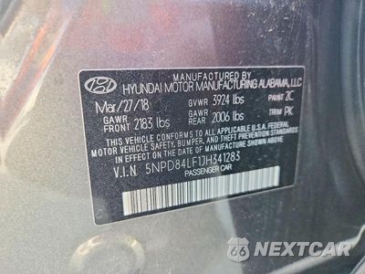 Zdjęcie 12 z 12 samochodu: 2018 HYUNDAI ELANTRA SEL VIN:5NPD84LF1JH341283 - miniatura