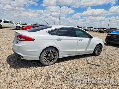 Trzecie zdjęcie samochodu z tyłu: 2018 FORD FUSION TITANIUM/PLATINUM VIN:3FA6P0D91JR123859 - miniatura