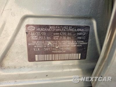 Zdjęcie 12 z 12 samochodu: 2010 HYUNDAI SONATA GLS VIN:5NPET4AC1AH614881 - miniatura
