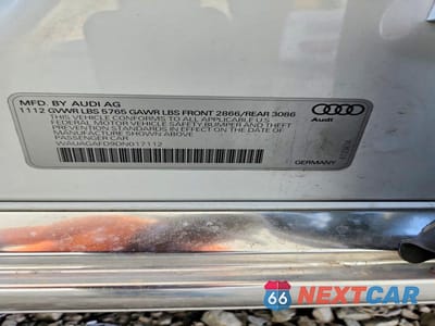 Zdjęcie 13 z 13 samochodu: 2013 AUDI A8 QUATTRO VIN:WAUAGAFD9DN017112 - miniatura