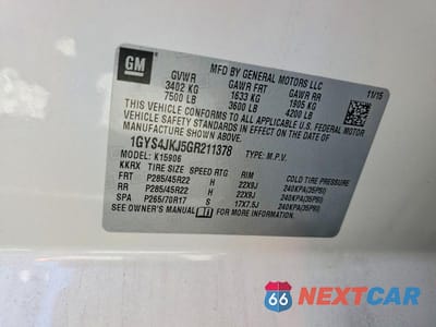 Zdjęcie 14 z 14 samochodu: 2016 CADILLAC ESCALADE ESV PREMIUM VIN:1GYS4JKJ5GR211378 - miniatura