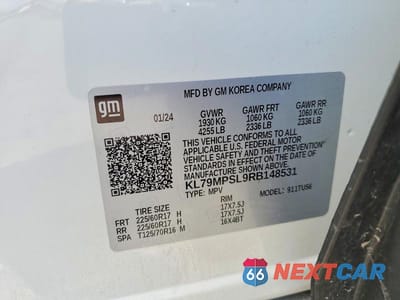 Zdjęcie 12 z 12 samochodu: 2024 CHEVROLET TRAILBLAZER LT VIN:KL79MPSL9RB148531 - miniatura