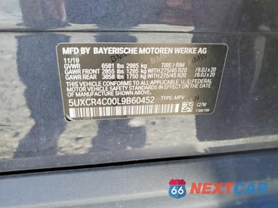 Zdjęcie 13 z 13 samochodu: 2020 BMW X5 SDRIVE 40I VIN:5UXCR4C00L9B60452 - miniatura