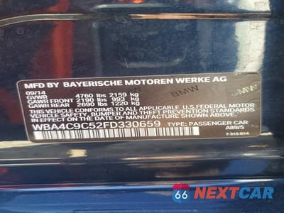 Zdjęcie 12 z 12 samochodu: 2015 BMW 428 XI GRAN COUPE SULEV VIN:WBA4C9C52FD330659 - miniatura