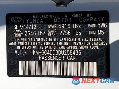 Zdjęcie 13 z 13 samochodu: 2013 HYUNDAI GENESIS 3.8L VIN:KMHGC4DD3DU258436 - miniatura