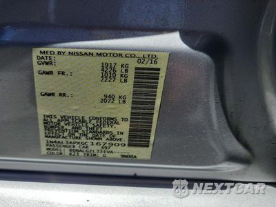 Zdjęcie 12 z 12 samochodu: 2016 NISSAN ALTIMA 2.5 S VIN:1N4AL3APXGC167909 - miniatura
