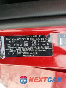 Zdjęcie 12 z 12 samochodu: 2019 KIA FORTE LXS VIN:3KPF24AD5KE027458 - miniatura