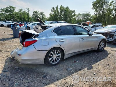 Trzecie zdjęcie samochodu z tyłu: 2015 INFINITI Q50 PREMIUM VIN:JN1BV7AR2FM413624 - miniatura