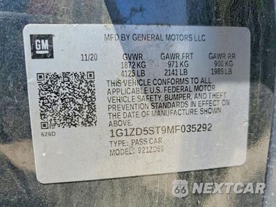 Zdjęcie 13 z 13 samochodu: 2021 CHEVROLET MALIBU LT VIN:1G1ZD5ST9MF035292 - miniatura