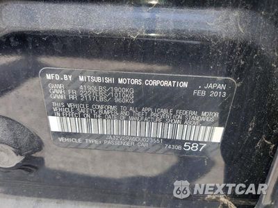 Zdjęcie 12 z 12 samochodu: 2013 MITSUBISHI LANCER SE VIN:JA32V2FW9DU023551 - miniatura