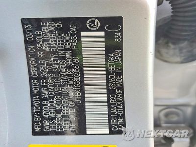 Zdjęcie 12 z 12 samochodu: 2013 LEXUS ES 350 VIN:JTHBK1GG8D2056160 - miniatura