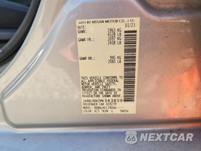 Zdjęcie 12 z 12 samochodu: 2023 NISSAN ALTIMA SV VIN:1N4BL4DV2PN343859 - miniatura