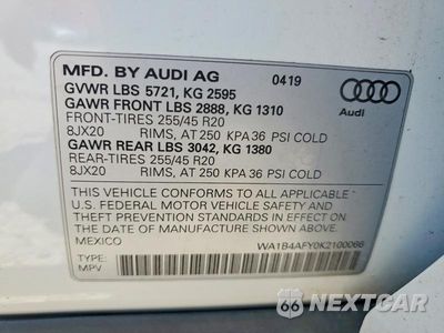 Zdjęcie 13 z 13 samochodu: 2019 AUDI SQ5 PREMIUM PLUS VIN:WA1B4AFY0K2100066 - miniatura