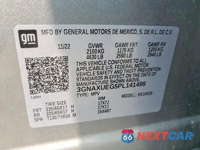 Zdjęcie 13 z 13 samochodu: 2023 CHEVROLET EQUINOX LT VIN:3GNAXUEG5PL141499 - miniatura